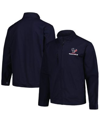 Dunbrooke - Men's Navy Houston Texans Journey Workwear Tri-Blend Full-Zip Jacket