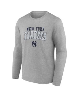 Men's No Color New York Yankees Iconic Tricode Long Sleeve T-Shirt