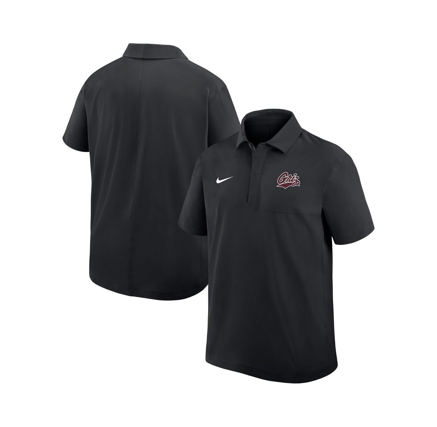 Men's Black Montana Grizzlies 2025 Sideline Dri-FIT Polo Shirt