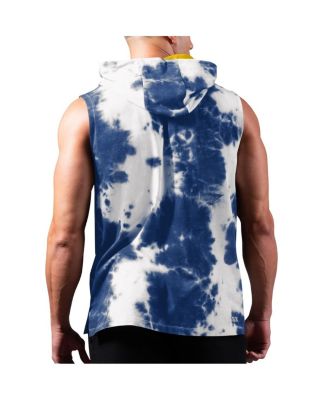 Men's Royal Los Angeles Rams Resistance Sleeveless Pullover Hoodie