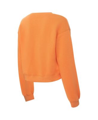 Women's Tennessee Orange Tennessee Volunteers Chenille Cropped Sweatshirt
