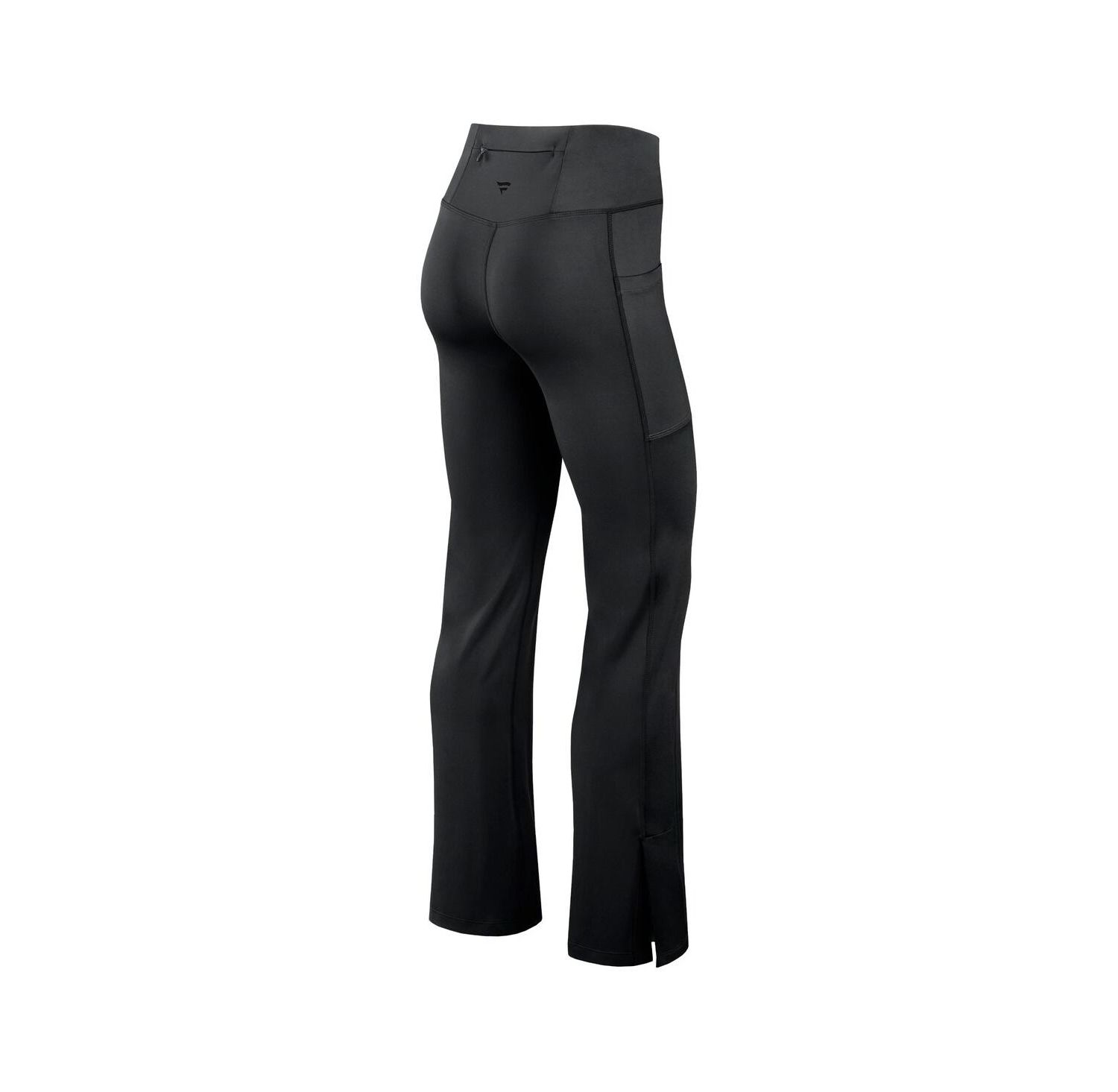Women's Black New York Jets Studio Fitted Flared Leggings
