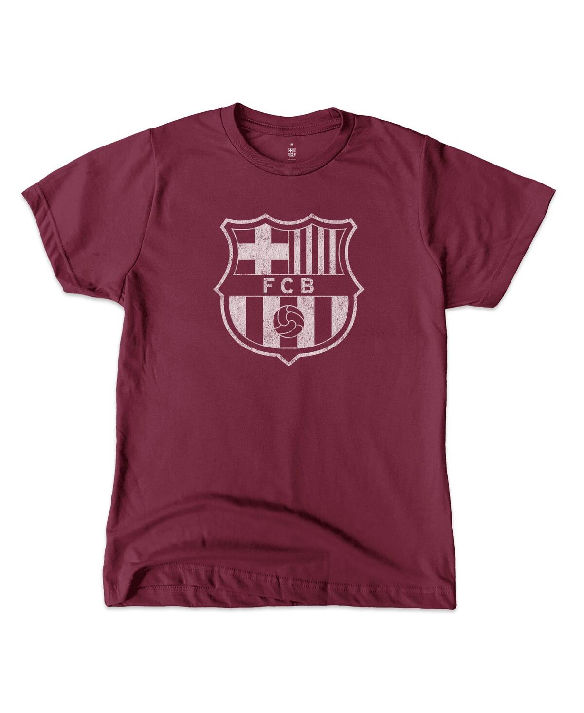1863fc Big Boys And Girls Robert Lewandowski Maroon Barcelona Player T-shirt In Brown