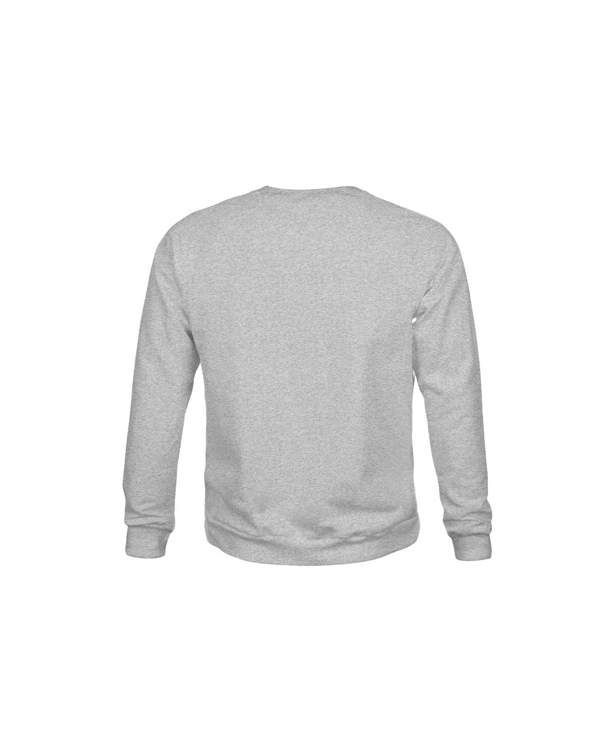 1863fc Big Boys And Girls Heather Gray Barcelona Pullover Crewneck Sweatshirt In Gray