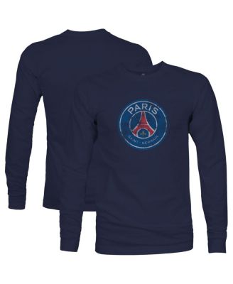 1863FC - Men's Navy Paris Saint-Germain Color Badge Long Sleeve T-Shirt