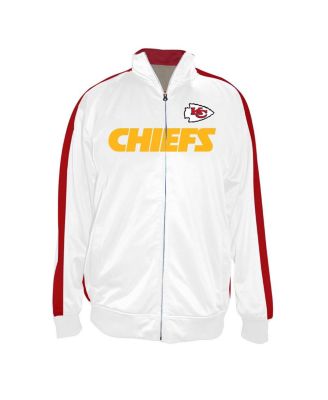 Fanatics - Men's White Kansas City Chiefs Big Tall Tricot Full-Zip Track Jacket
