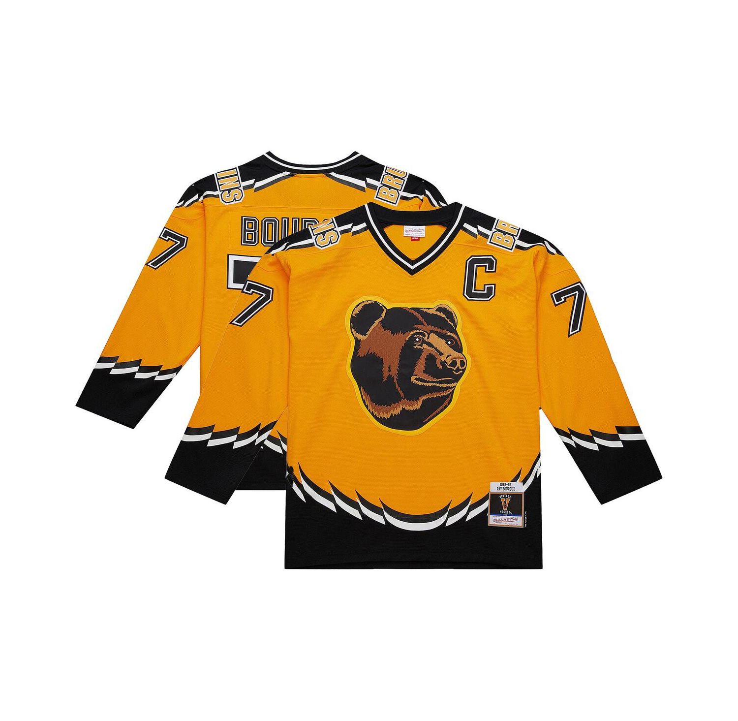 Men's Ray Bourque Gold Boston Bruins Big & Tall 1996-97 Blue Line 2.0 Jersey