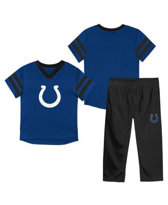 Outerstuff - Toddler 2-Piece Royal/Black Indianapolis Colts Red Zone V-Neck T-Shirt and Pants Set