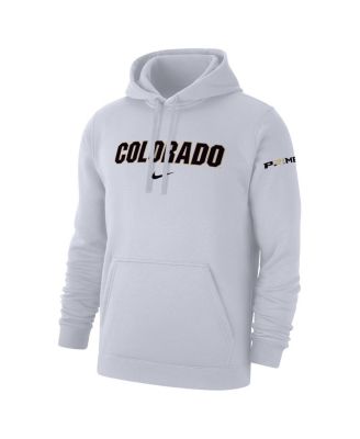 Men's White Colorado Buffaloes Coach Prime Club Fleece Hoodie