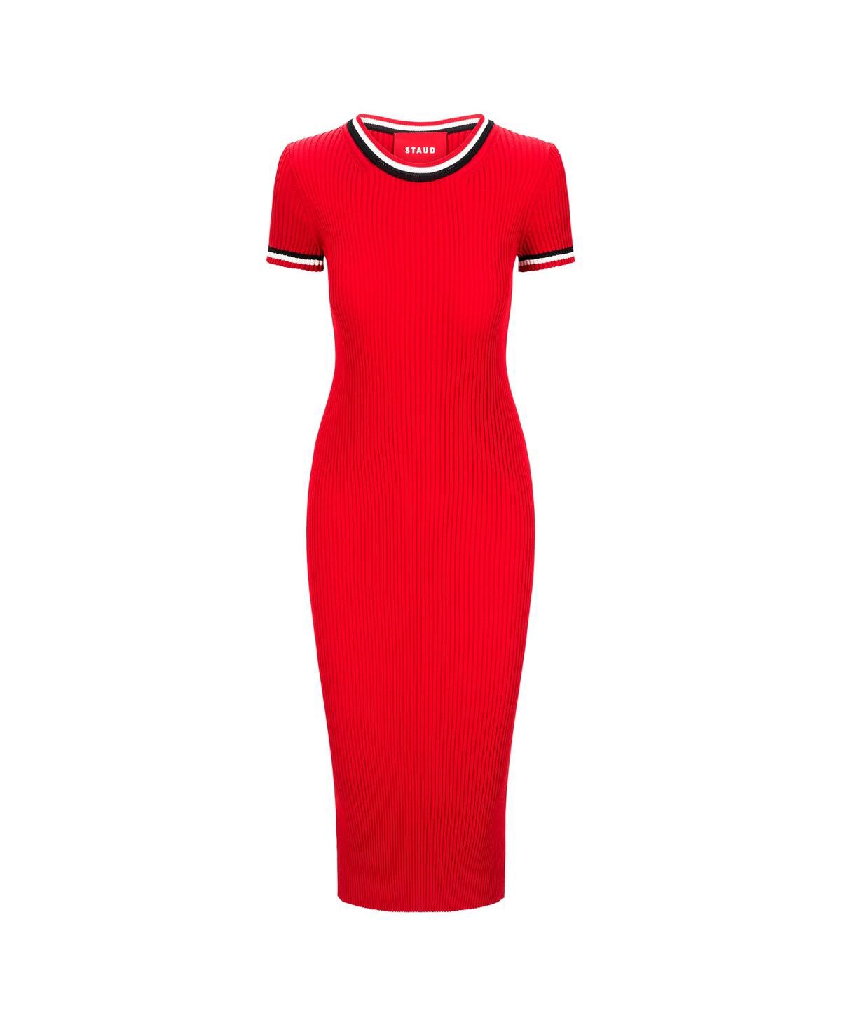 Staud Women's Red/black Kansas City Chiefs Colleen Dress In Red