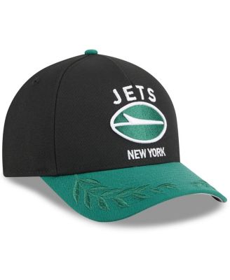 Big Boys and Girls Black/Green New York Jets 2025 NFL Draft 9FORTY A-Frame M-Crown Adjustable Hat