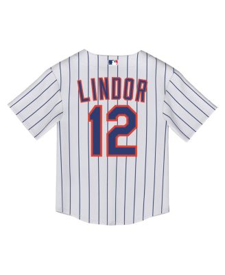 Baby Boys and Girls Francisco Lindor White New York Mets Home Replica Jersey
