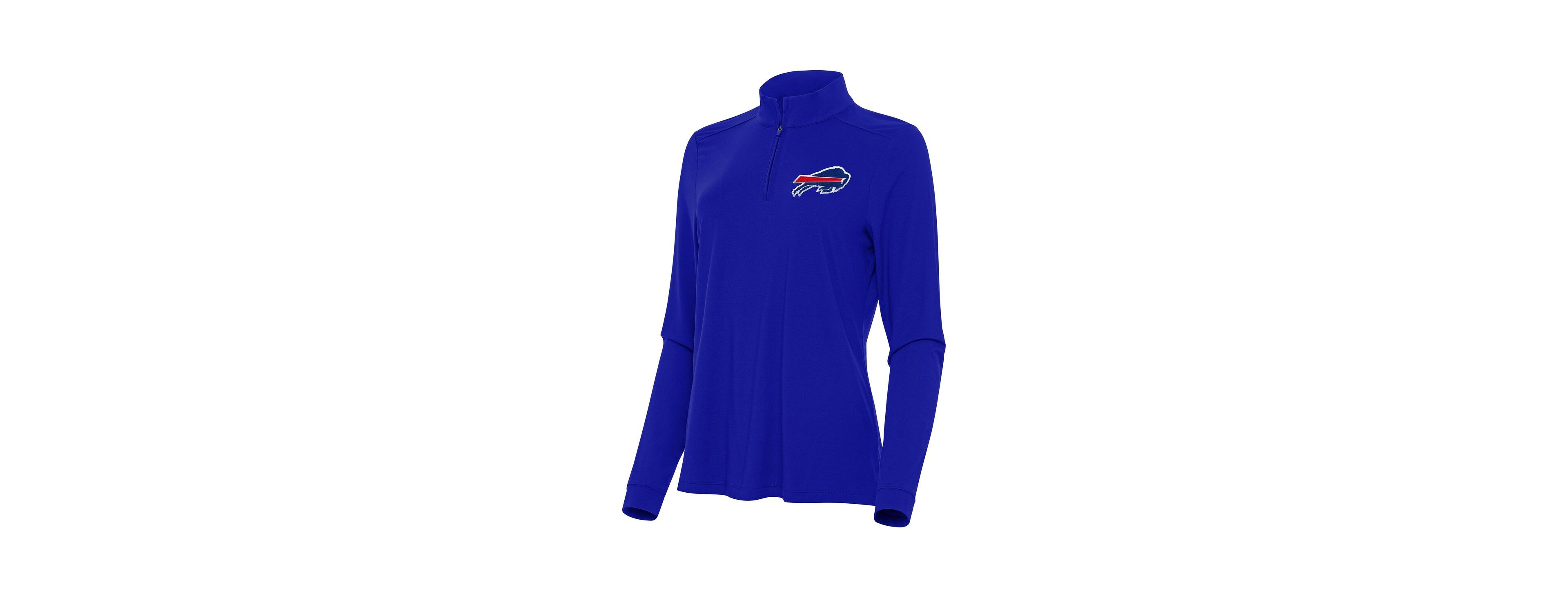 Antigua Women's Royal Buffalo Bills Intent Quarter-Zip Sweatshirt