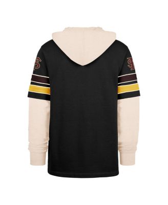 Men's Black Florida State Seminoles Split Zone Cornerback Lacer Pullover Hoodie