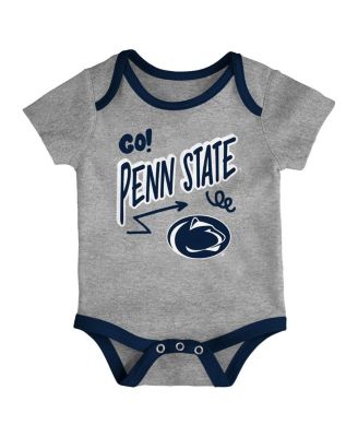 Baby Boys and Girls 3-Pack Penn State Nittany Lions All Day Play Bodysuit Set