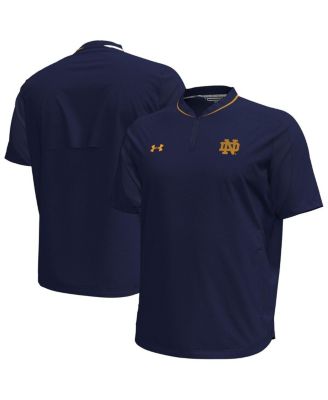 Under Armour - Men's Navy Notre Dame Fighting Irish Motivate Quarter-Zip Performance Sweatshirt