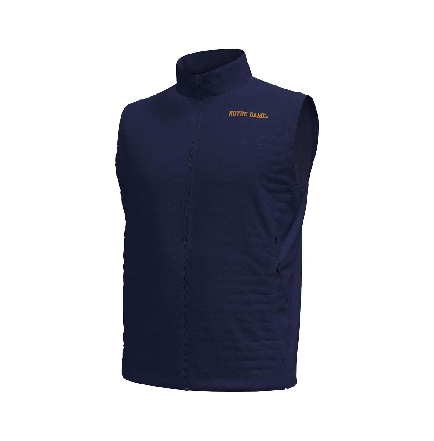 Мужской жилет Under Armour Navy Notre Dame Fighting Irish Drive Pro Storm Full-Zip Sweater Vest — фото 3
