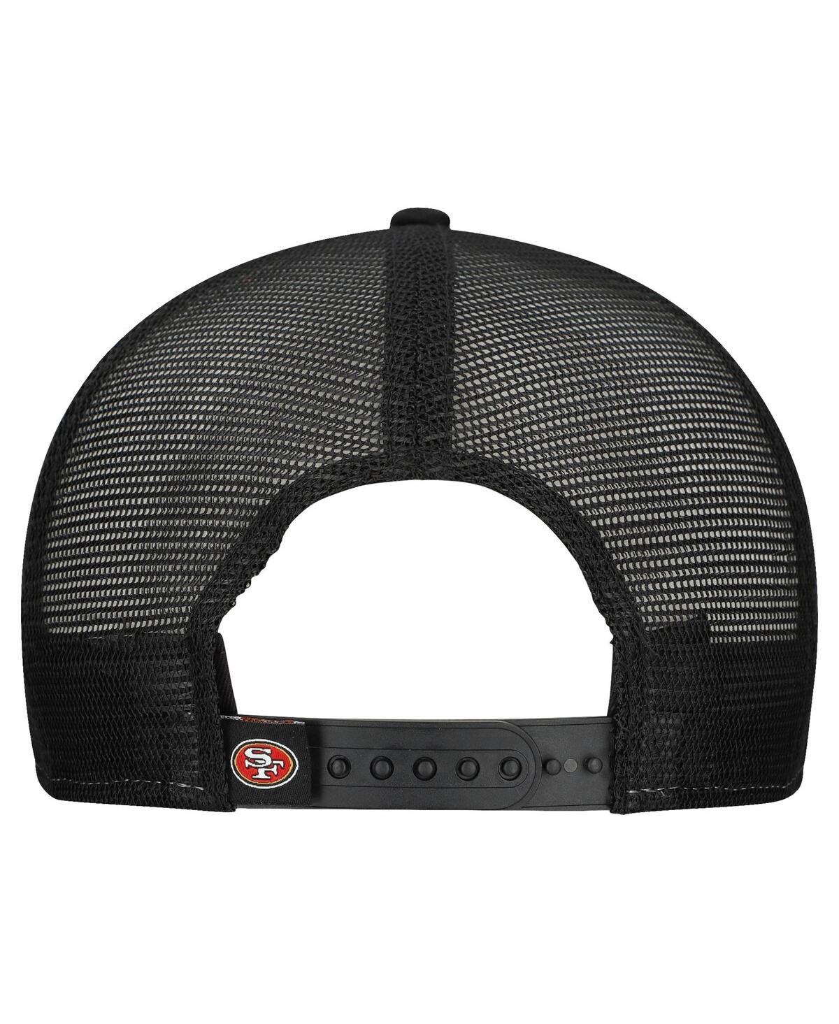 New Era Men's Scarlet/black San Francisco 49ers Outdoor Split Panel 9fifty Snapback Hat