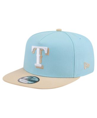 New Era - Men's Light Blue/Light Beige Texas Rangers Color Pack A-Frame 9FIFTY Snapback Hat