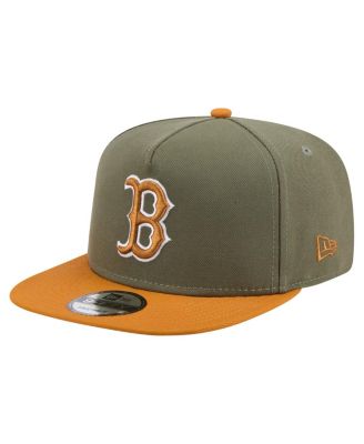 New Era - Men's Olive/Brown Boston Red Sox Color Pack A-Frame 9FIFTY Snapback Hat