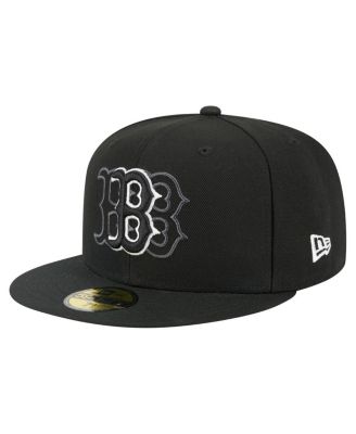 New Era - Men's Black Boston Red Sox Tri-Hit 59FIFTY Fitted Hat
