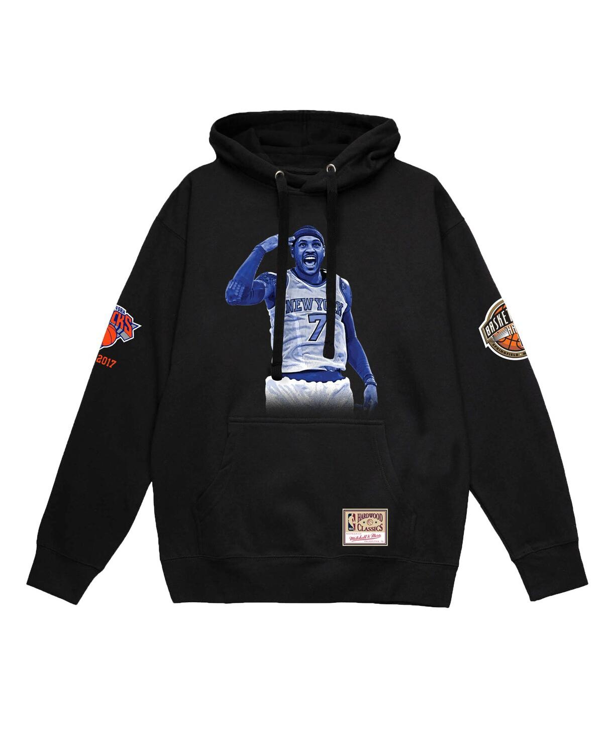 Mitchell & Ness Men's Carmelo Anthony Black New York Knicks Ultimate Player Hoodie In Black