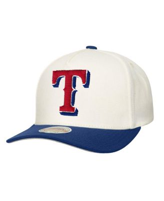 Mitchell & Ness - Men's&nbsp;Cream Texas Rangers Stretch-Snapback Hat