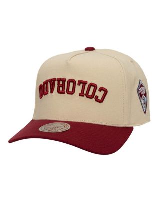 Mitchell & Ness - Men's Cream/Burgundy Colorado Rapids Upside Down Pro Pinch Snapback Hat