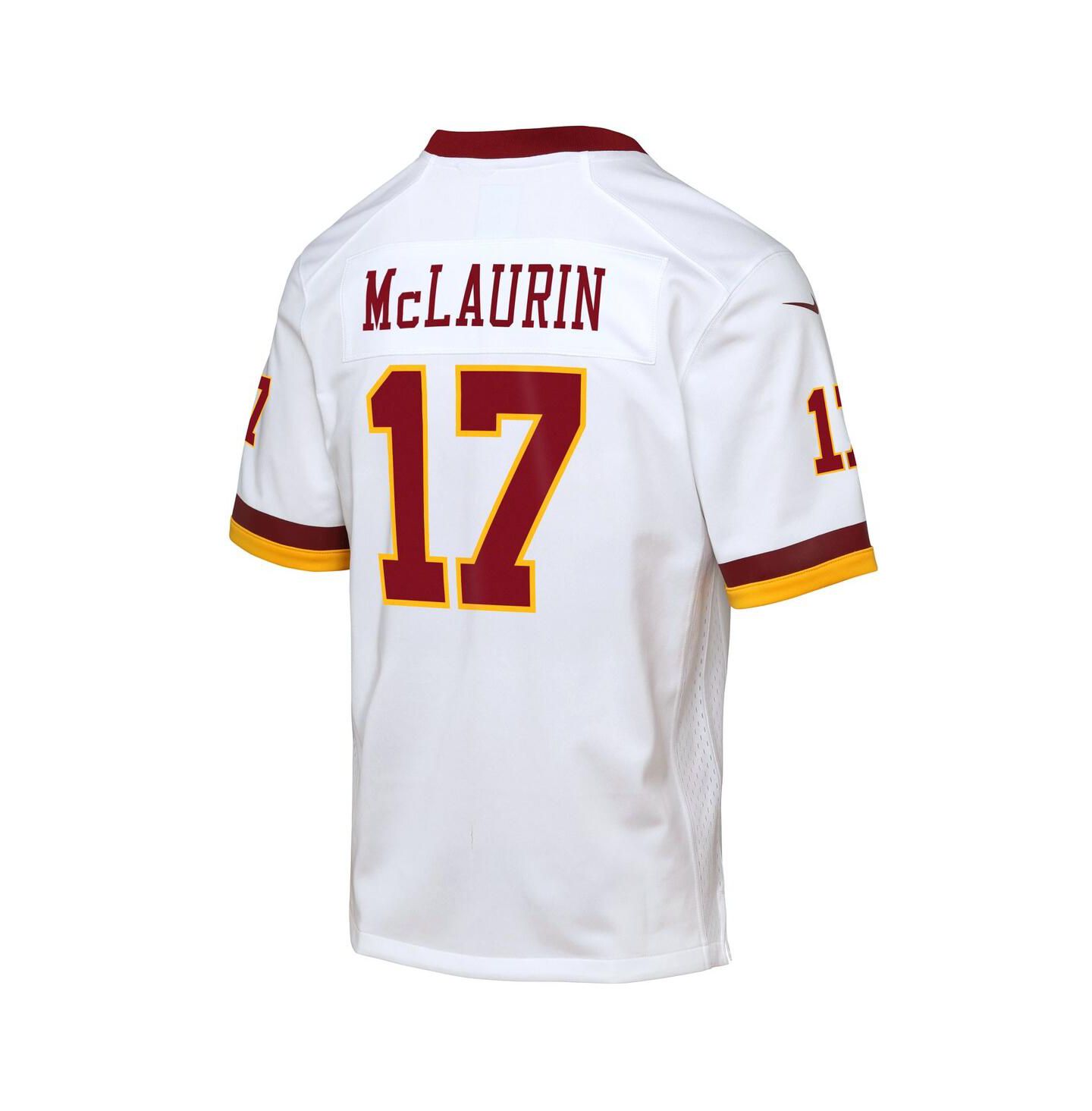 Детское джерси Nike Big Boys and Girls Terry McLaurin White Washington Commanders Game Super Bowl Era Jersey — фото 3