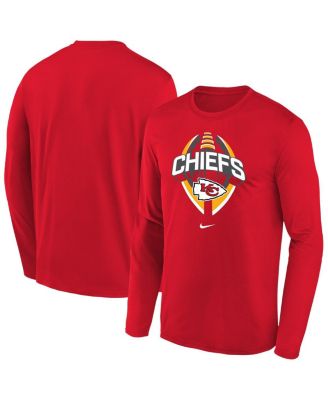 Nike - Big Boys and Girls Red Kansas City Chiefs Primetime Legend Icon&nbsp;Long Sleeve Performance T-Shirt
