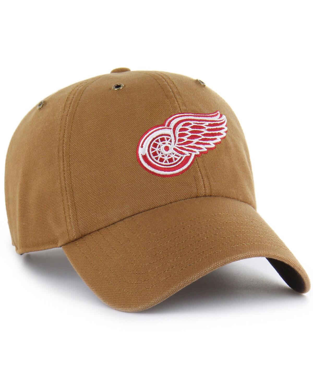 Carhartt x '47 Brand Men's Brown Detroit Red Wings Clean Up Adjustable Hat