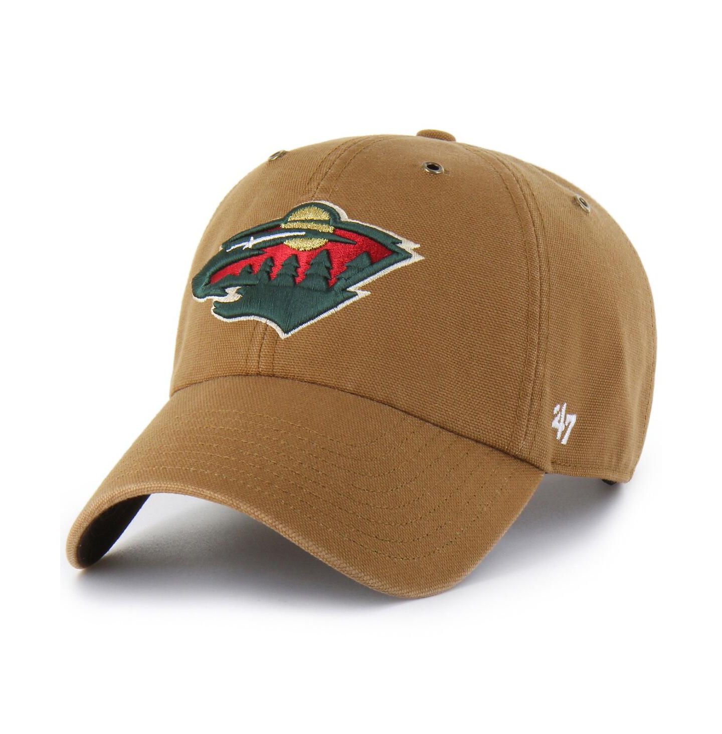 Мужская кепка '47 Brand Carhartt x Brown Minnesota Wild Clean Up Adjustable Hat — фото 1