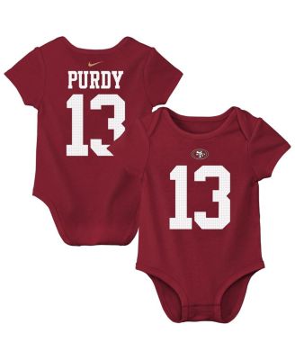 Nike - Baby Boys and Girls Brock Purdy Scarlet San Francisco 49ers Player Name Number Bodysuit