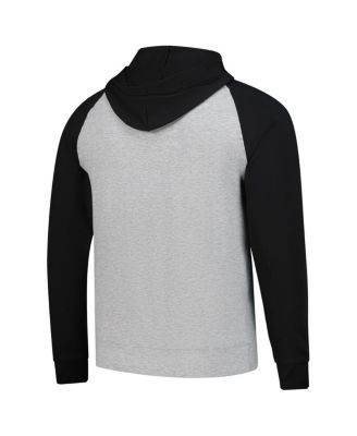 Men's Heather Gray/Black Detroit Lions Urgent Pullover Hoodie