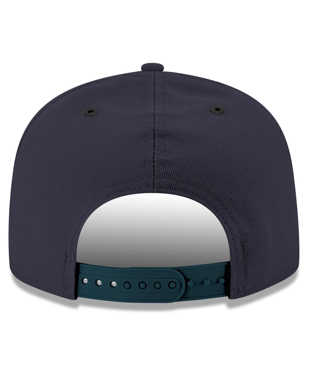 New Era Men's Navy Chicago Bears Script 9fifty Snapback Hat In Blue