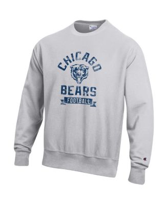 Men's Heather Gray Chicago Bears Reverse Weave Fleece Pullover Sweatshirt