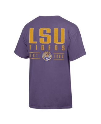 Men's Purple LSU Tigers Big Name T-Shirt