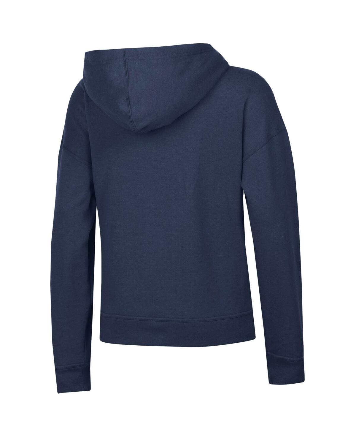 Champion Women's Navy Michigan Wolverines Powerblend Fleece Hoodie In Blue
