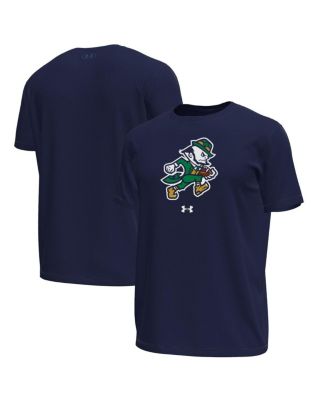 Under Armour - Men's Navy Notre Dame Fighting Irish Sporting Leprechaun Tech Stretch T-Shirt