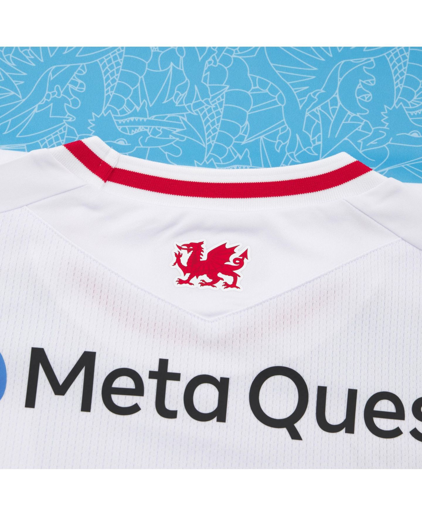 Мужской топ Macron White Wrexham 2025/26 Third Replica Jersey — фото 5
