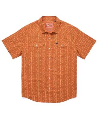 Howler Brothers - Men's Texas Orange Texas Longhorns x Texas Print Full-Snap Shirt