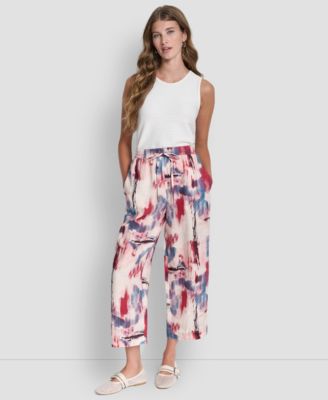 Women's Mid Rise Printed Pants