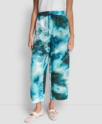 DKNY - Women's Mid Rise Printed Pull-On Pants
