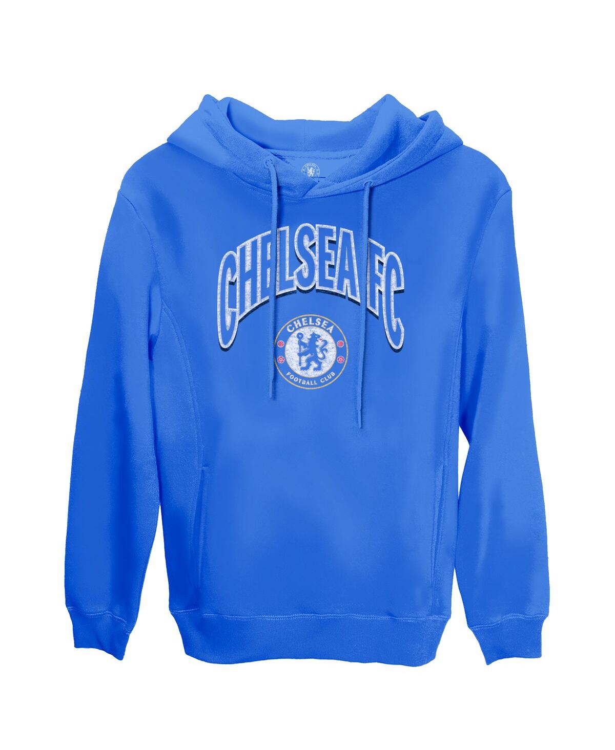 1863fc Men's Blue Chelsea Retro Wordmark Pullover Hoodie In Blue