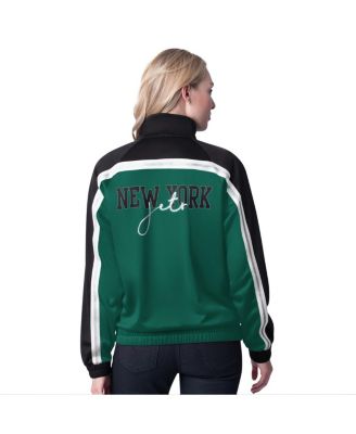 Women's Green New York Jets Post Game Full-Zip Track Jacket
