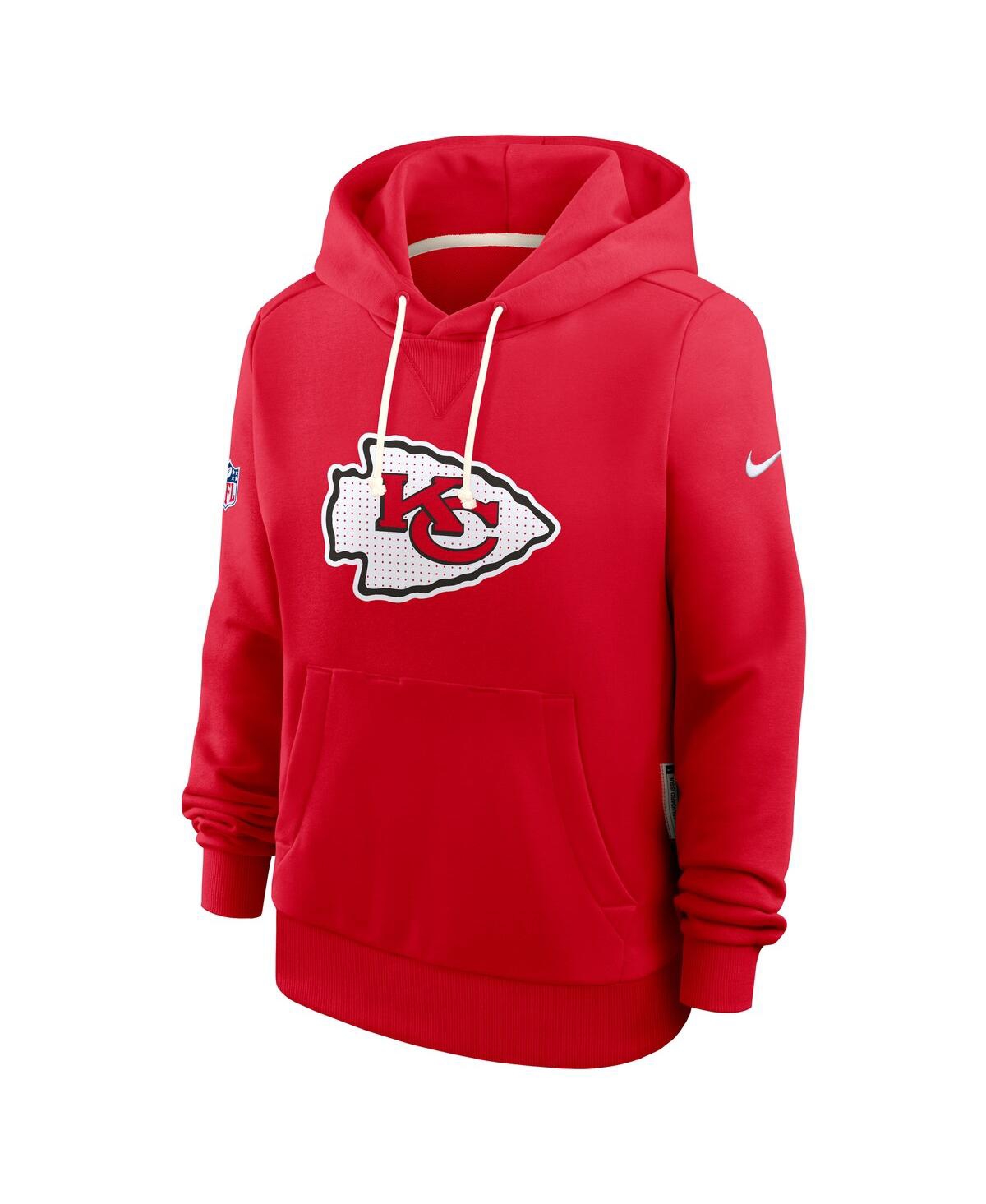 Nike Kansas City Chiefs Sideline  Women's Dri-fit Nfl Pullover Hoodie In Red