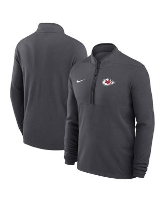 Nike - Men's Anthracite Kansas City Chiefs Lightweight Victory Dri-FIT Half-Zip Pullover Hoodie