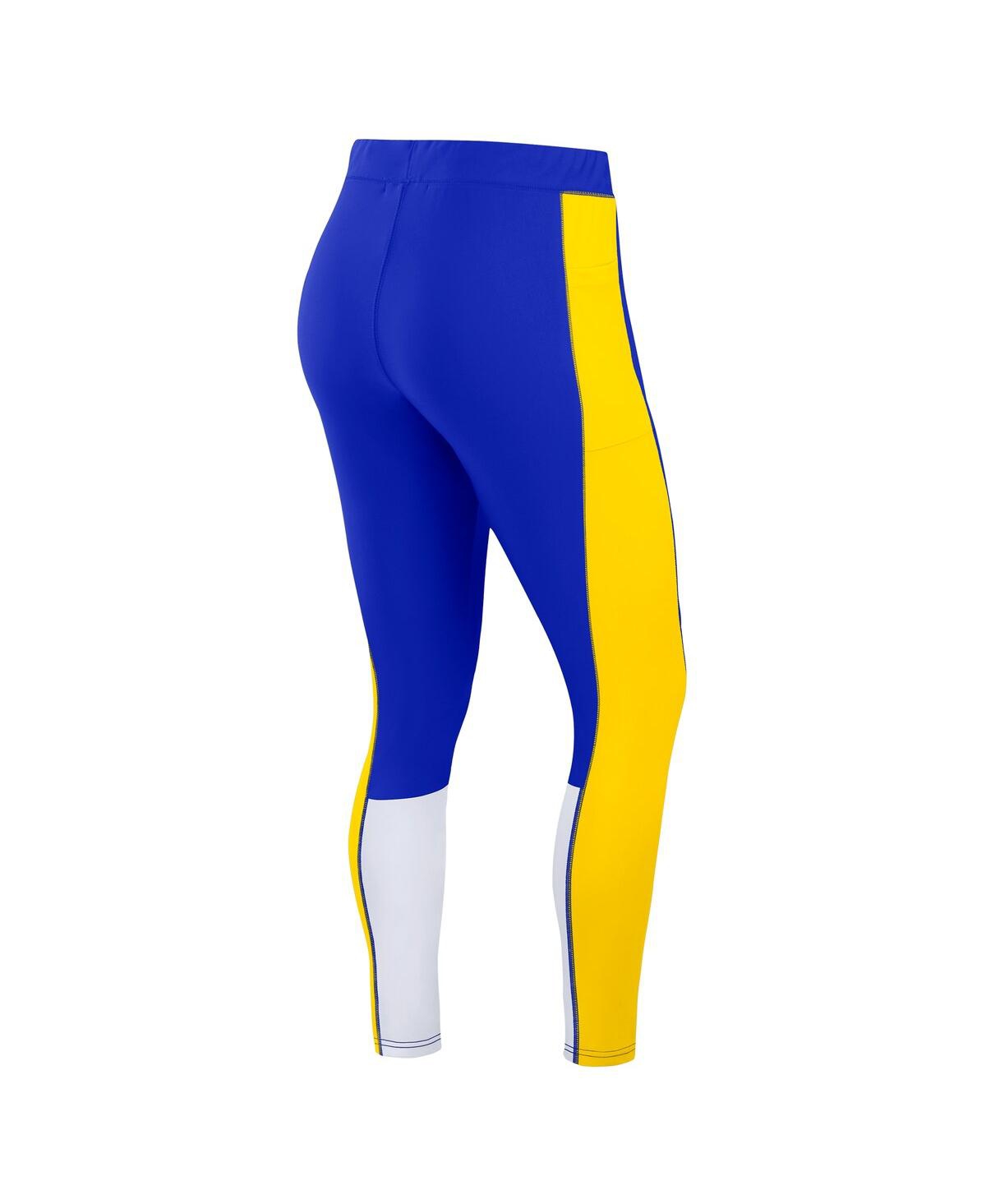 Wear By Erin Andrews Women's Royal/gold Los Angeles Rams Color-block Leggings In Multi