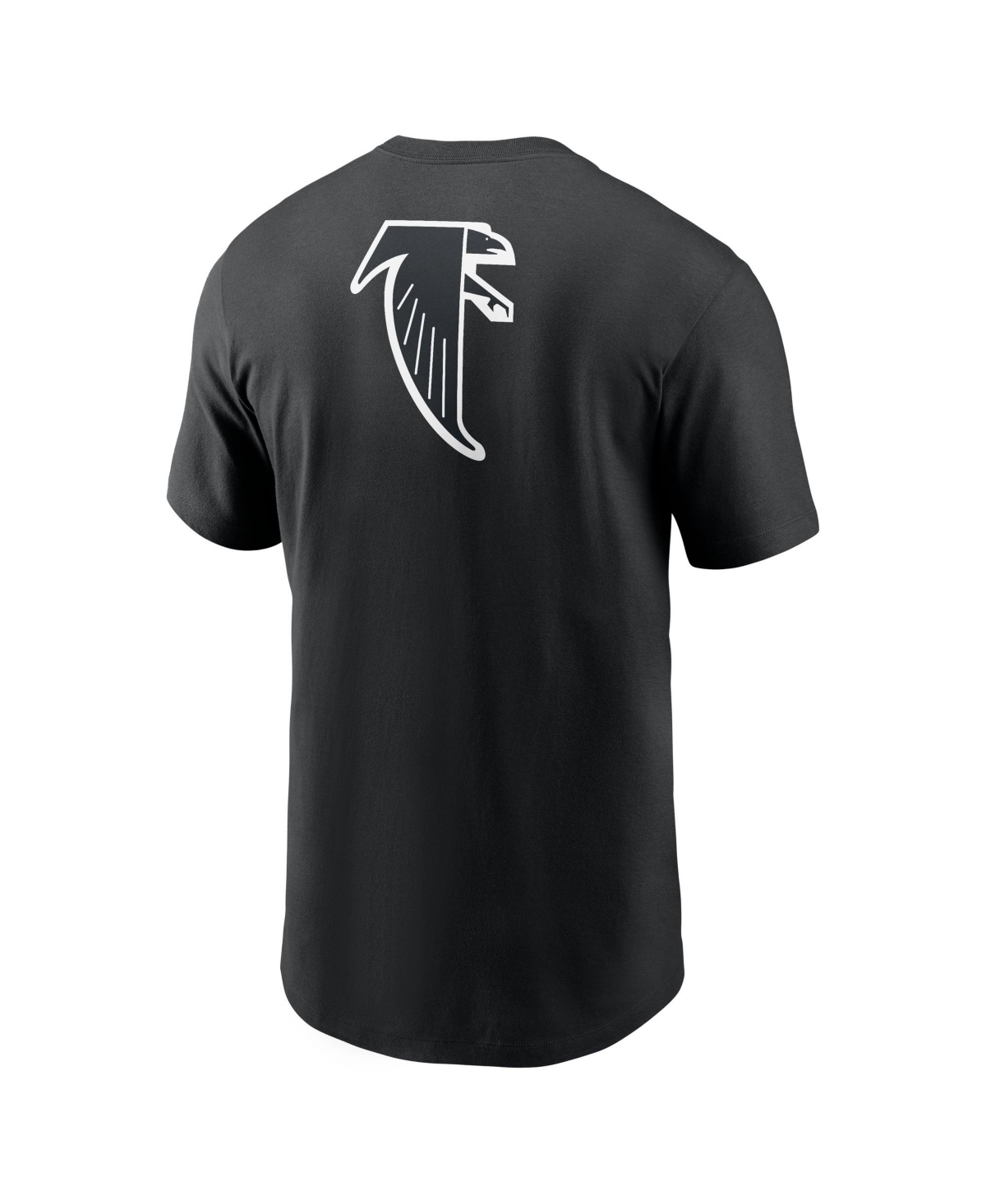 Nike Men's Black Atlanta Falcons Rewind Front and Back Hit Essential T-Shirt