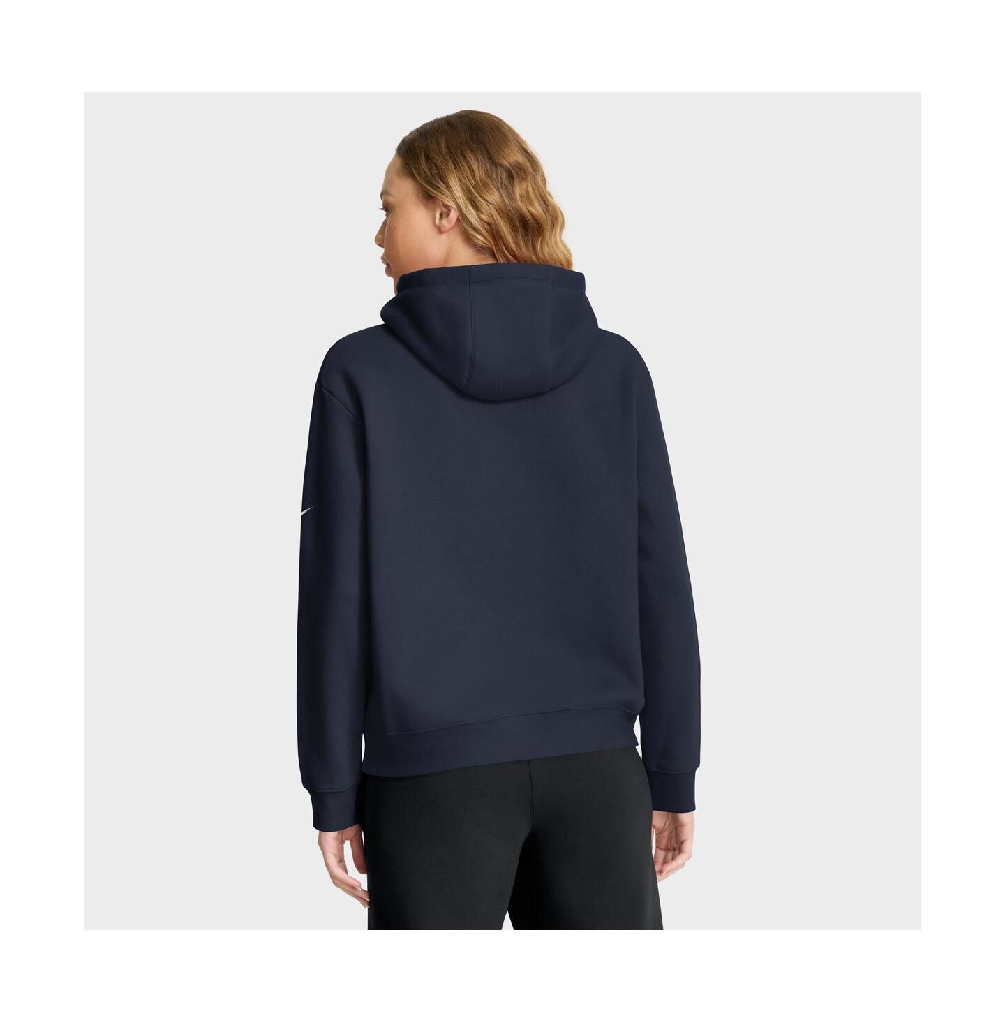 Женское худи Nike Navy Chicago Bears Club Fleece Pullover — фото 2